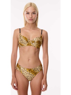 Ayyıldız 4611 Parlak Sarı Balkonet Bikini Takımı