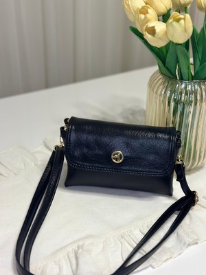 Huma Çanta Minimal Kapaklı Günlük Mini Çapraz Çanta