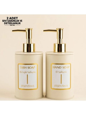 LE Paris 2’li Set Premium Sıvı Sabunluk | El Sabunu & Bulaşık Sabunu Dispenseri | Modern Pompalı Şık Tasarım