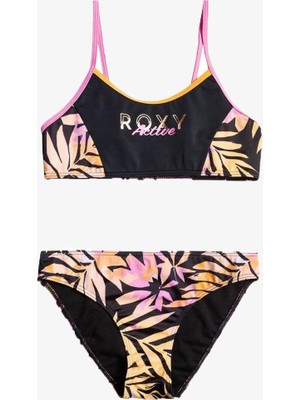 Roxy Actıve Joy Lette Set Çocuk Siyah Bikini Takımı ERGX203478-KVJ8