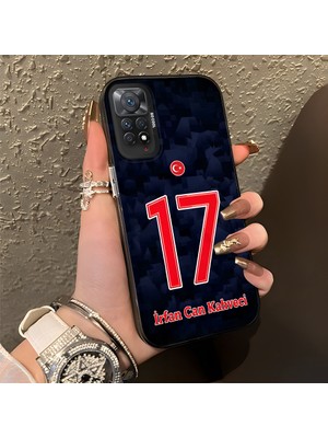 HONTINGA Xiaomi Redmi Note 11 Pro Plus 5g ile Uyumlu Kılıfı Silikon Kenar Sert Arka Düşüme Önleyici Basitlik Anti Düşme Kamera Korumali Dünya Kupası 17 Numara Irfan Can Kahveci Desen Telefon Kılıfı K1-1220