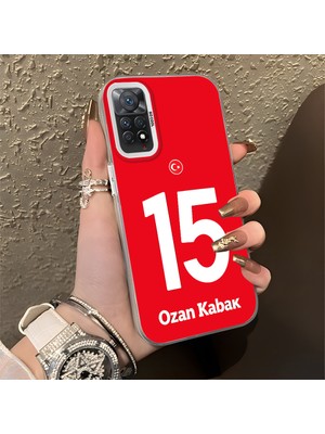 HONTINGA Xiaomi Redmi Note 11 Pro 4g ile Uyumlu Kılıfı Silikon Kenar Sert Arka Düşüme Önleyici Basitlik Anti Düşme Kamera Korumali Dünya Kupası 15 Numara Ozan Kabak Desen Telefon Kılıfı K1-1218