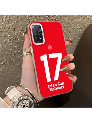 HONTINGA Xiaomi Redmi Note 11 Pro 4g ile Uyumlu Kılıfı Silikon Kenar Sert Arka Düşüme Önleyici Basitlik Anti Düşme Kamera Korumali Dünya Kupası 17 Numara Irfan Can Kahveci Desen Telefon Kılıfı K1-1220
