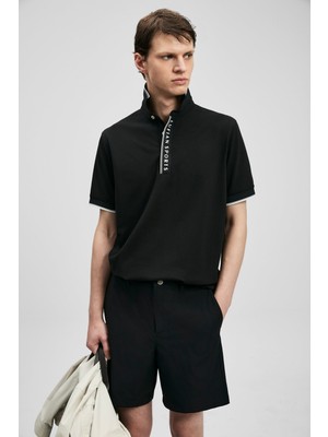 Lufian Erkek Lord Smart Polo T-Shirt 111040252 Siyah