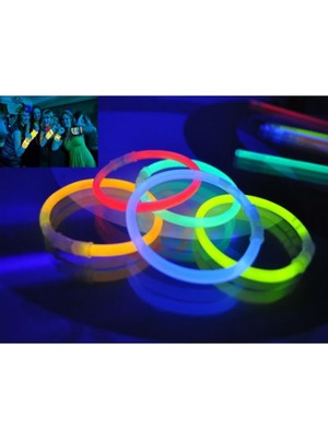 Elasya Hediyelik 10 Adet Glow Stick Bracelet Fosforlu Kırılan Çubuuk Bileklik