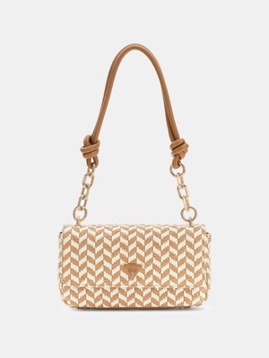 Guess Tessi Kapaklı Kadın Kahverengi Omuz Çantası HWWG7691190-CGM