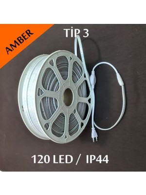 Erbay 220V Şerit LED 120 Ledli Amber