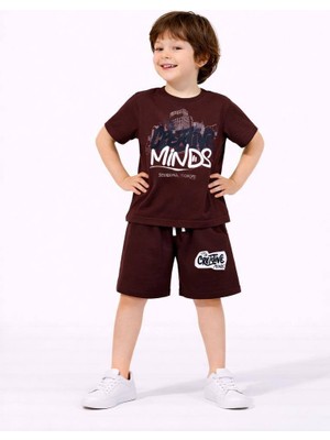 Miniko Kids Erkek Çocuk City Modelli Pamuk Şortlu Takım
