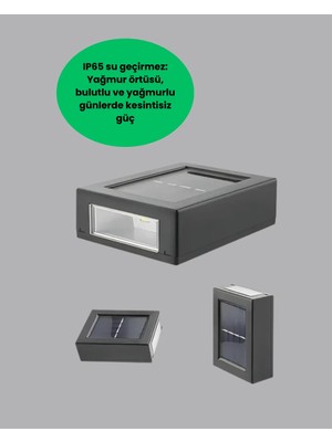 Şeffaf Abajurlu Duvar Tipi Solar Işık