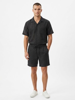 Only & Sons ShopINN Onslaurence Lınen Resort Collar Ss Noos Erkek Mavi Gömlek - 22036242