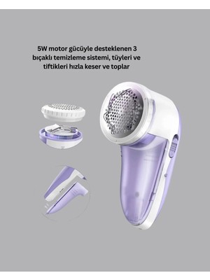 Tiftik ve Tüy Toplama Cihazı – 200ML Hazne, Kompakt Boyut