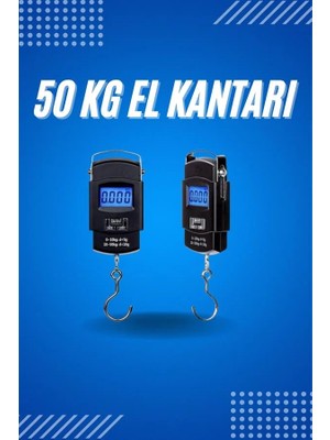 50 kg Dijital El Terazisi Cep Tartısı El Kantarı Terazi