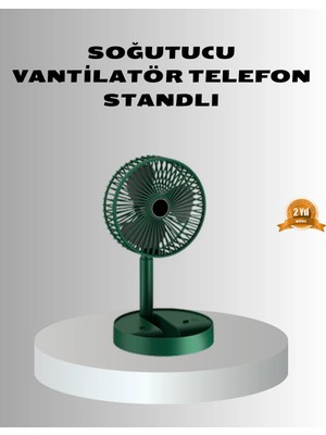 Şarjlı Katlanabilir Mini Fan – 3 Kademe Hız Ayarı, Taşınabilir Tasarım