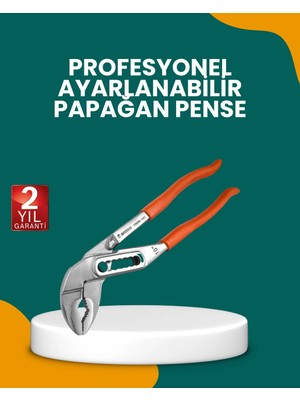 Çelik Alaşımlı Ayarlı Papağan Pense Yalıtımlı Sap