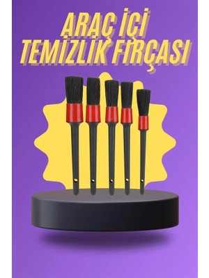 5 Parça Araç Içi Temizlik Fırçası Araç Içi-Dışı Temizleme Fırça Seti