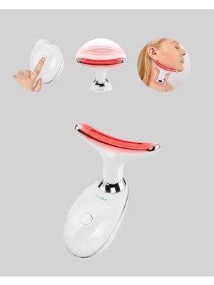 USB Şarjlı LED Işık Terapili Yüz Boyun Bakım Cihazı