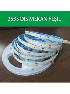 Erbay 5 Metre Yeşil Işık Dış Mekan Silikonlu 3535 Şerit LED Trafo Hariç Yeşil Renk