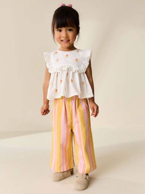 Miniko Kids Kız Çocuk Çiçek Desenli Pantolonlu Takım