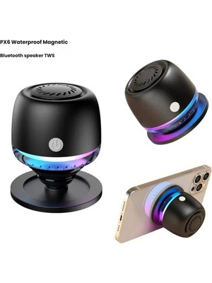 Prime Home M99 Magsafe Uyumlu Rgb Işıklı Bluetooth Hoparlör - Mıknatıslı Mini Ses Bombası