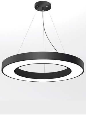 Lekoled Dekoratif Halka Armatür 60CM Beyaz Işık 6500K