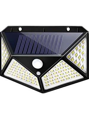 Cekar Store Güneş Enerjili Bahçe Lambası 100 LED Bahçe Aplik Solar Bahçe Lambası 1410