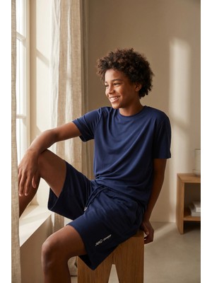 Katia & Bony Çocuk Modal Kısa Kollu Lacivert T-Shirt
