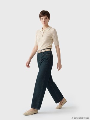 LC Waikiki Soulife Lacivert Petite Baggy Fit Kadın Jean Pantolon