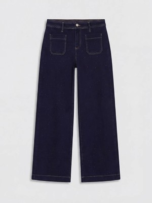 LC Waikiki Lcwaıkıkı Classic Indigo Yüksek Bel Wideleg Kadın Jean Pantolon