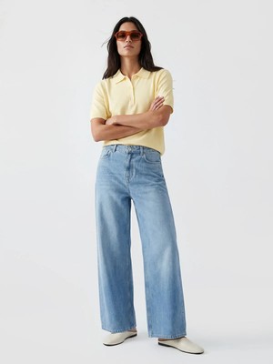 LC Waikiki Lcw Jeans Indigo Wideleg Kadın Jean Pantolon