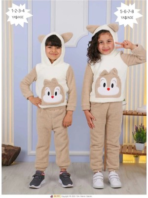 Aden Kids Peluş Çoçuk Alt Üst Takım