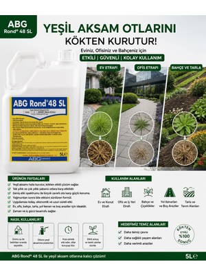 ATS Yeşil kurutan yabancı ot ilacı ROUND 5 LT