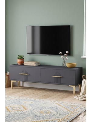 Yumedi Design TSA1215A - Shumen Tv Stand , Tv Sehpası 120CM Antrasit
