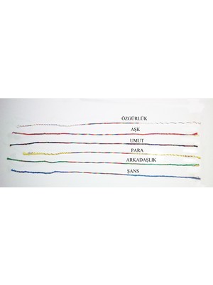 Ozcmax Renkli Şans Bileklikleri ( 6 Adett )