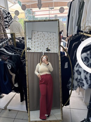 No 35 Moda Palazzo Pantolon Kiremit S
