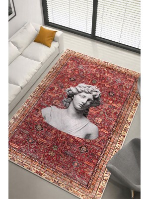 Lioara Home Art Desing Dijital Baskılı Halı – Modern, Kaymaz Taban, Salon & Oturma Odası Için Halı
