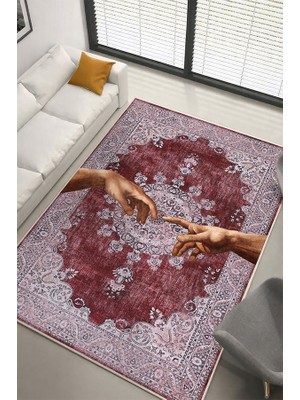 Lioara Home Art Desing Dijital Baskılı Halı – Modern, Kaymaz Taban, Salon & Oturma Odası Için Halı