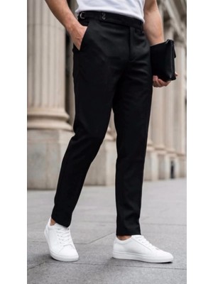 Efnaz Style Erkek Toka Detaylı Oldmoney Kumaş Pantolon