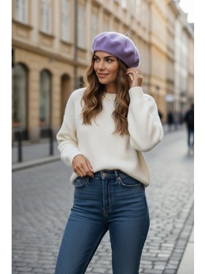 Giyu Shop Kadın Fransız Keçe Ressam Bere