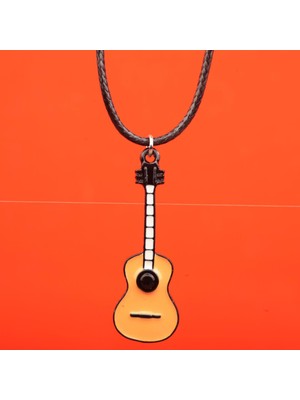 Munels Mineli Klasik Gitar Deri Ipli Kolye