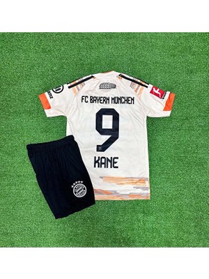 Candy Cup B.a.y.e.r.n M.ü.n.i.h  2025-26 Yeni Sezon Harry Kane Deplasman Çocuk Forması (Bej)