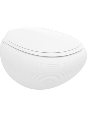 Bocchı Bocchi Strata Kisa Asma Rimless Klozet - Parlak Beyaz - 1412-001-0128