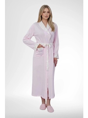 Mecit Pijama Mecit 6396 Pembe Büyük Beden Kadın Sabahlık