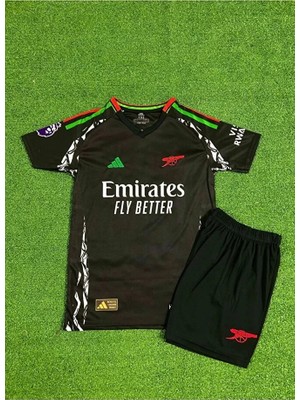 Candy Cup Arsenal 2024/25 Yeni Sezon Eze Deplasman Çocuk Forması (Black)