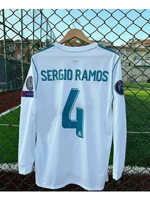 Candy Cup Real Madrid 2018 Kiev Şampiyonlar Ligi Finali Sergio Ramos Forması (Uzun-Kol)