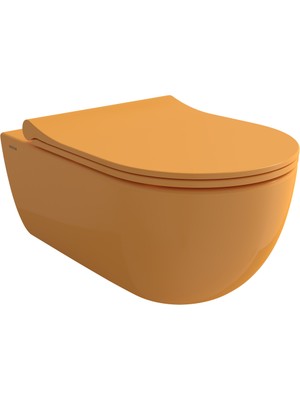 Bocchı Bocchi V-Tondo Rimless Asma Klozet - P.mandali̇na Sarisi - 1416-021-0128