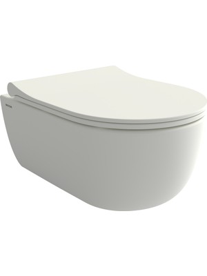 Bocchı Bocchi V-Tondo Rimless Asma Klozet - Mat Beyaz - 1417-002-0128