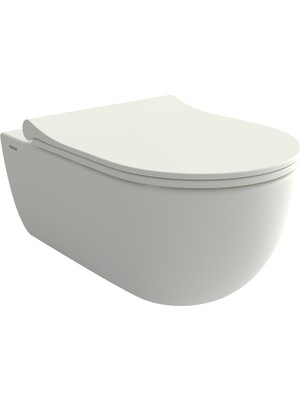 Bocchı Bocchi V-Tondo Rimless Asma Klozet - Taharet Borusuz - Mat Beyaz - 1416-002-0129