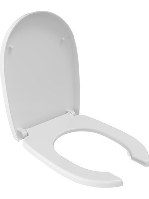 Bocchı Bocchi Önü Açik Klozet Kapaği Parlak Beyaz - A0324-001