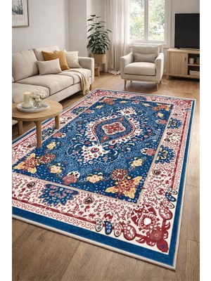 Lioara Home Dijital Baskılı Halı – Modern, Kaymaz Taban, Salon & Oturma Odası Için Halı