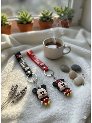 Luphira Mickey Mouse ve Minnie Mouse  Çift Anahtarlık